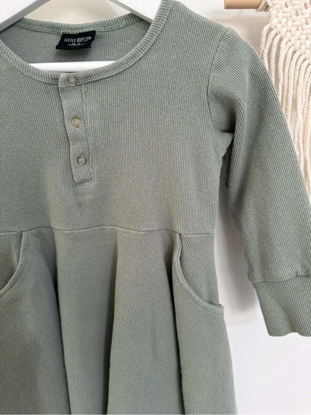 Little Bipsy henley buttons